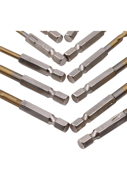 13 Adet/takım Titanyum Kaplamalı Hss Yüksek Hızlı Çelik Matkap Ucu Seti Matkap Ucu 1/4 Altıgen Saplı Uç Aletleri 15 65 mm (Yurt Dışından) indirimleri