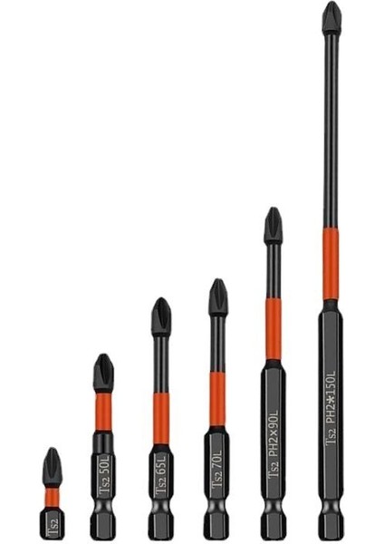 6 Adet Endüstriyel Ph2 Güçlü Manyetik Uç Seti Darbe Alaşımlı Matkap Uçları Sertlik Tornavida Uçları Tornavida El Aletleri (Yurt Dışından) fiyatları