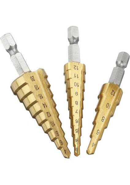 10 Adet Kademeli Matkap Ucu Seti 1/4 Inç Altıgen Saplı 5 Kanallı Havşa Matkap Ucu Seti Otomatik Merkez Delgi ile (Yurt Dışından) modelleri