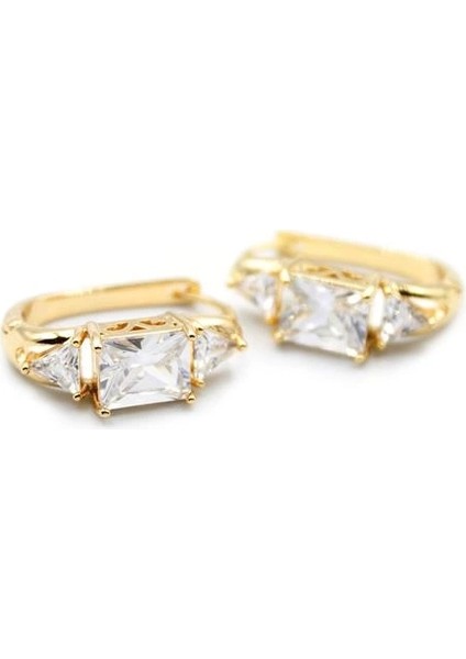 Baget Taşlı Küpe - Altın fiyatları