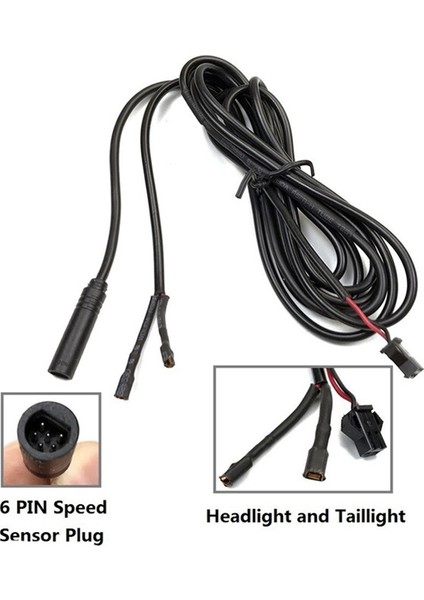 Tongsheng Tsdz2 TSDZ2H Orta Tahrikli Motorlar Için Hız Sensörü 1t2 Ön ve Arka Far Kablosu (Yurt Dışından) modelleri