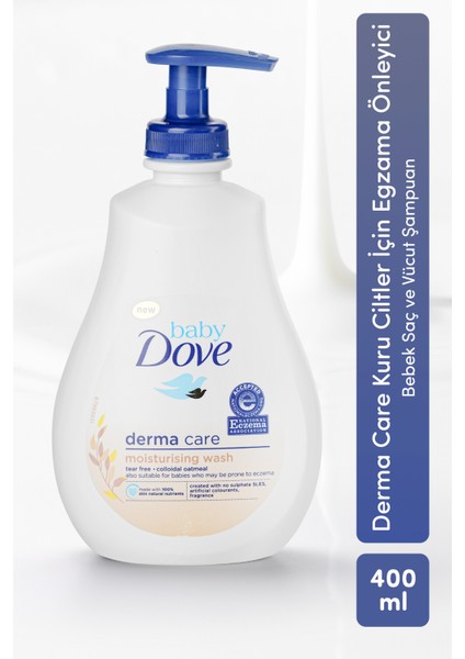 Derma Care Hassas ve Kuru Ciltler Için Bebek Saç ve Vücut Şampuanı 400 ml