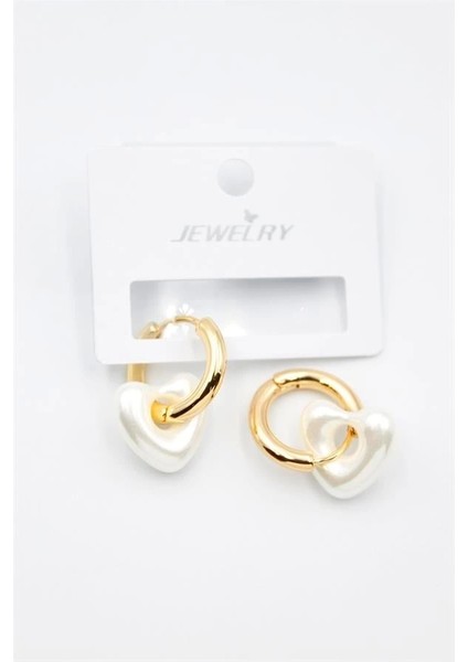 İnci Kalp Küpe - Altın fiyatları