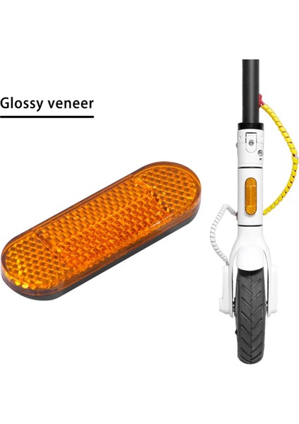 Xiaomi Mi Elektrikli Scooter 1S Pro Pro2 M365 Ön Tüp Gece Uyarısı için ABS Yansıtıcı Ön Güvenlik Tüpü Reflektörü (Yurt Dışından) fiyatları