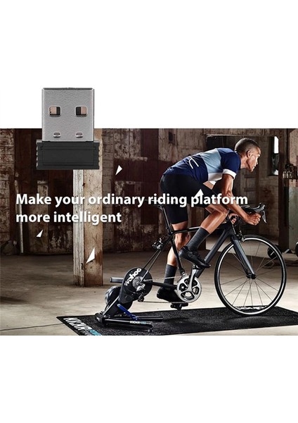 Bike Ant+ USB Bellek Kablosuz Alıcı Adaptörü Sensörlü Bisiklet Antrenörü Garmin Zwift Wahoo Bkool (Yurt Dışından) fırsatları
