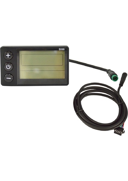 S866 Elektrikli Bisiklet LCD Ekranlı Elektrikli Scooter Ekranlı Metre Kontrol Paneli Su Geçirmez Fiş ve Su Geçirmez Hat (Yurt Dışından)