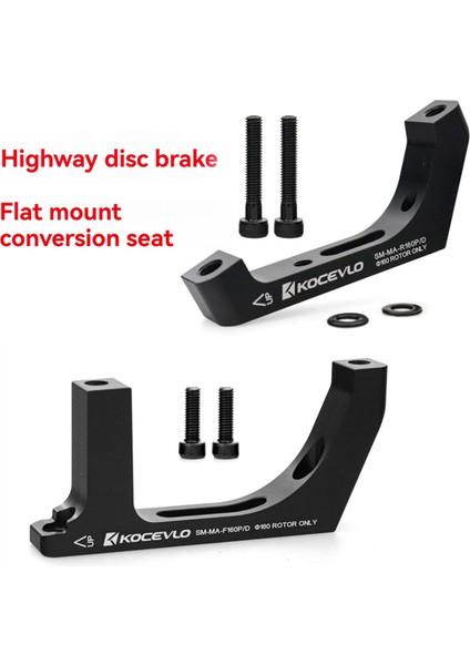 Kocevlo 160 mm Rotorlu Yol Disk Freni Için Düz Montajlı - Direk Montajlı Kaliper Adaptörü Fm - Pm 140 Arka (Yurt Dışından)