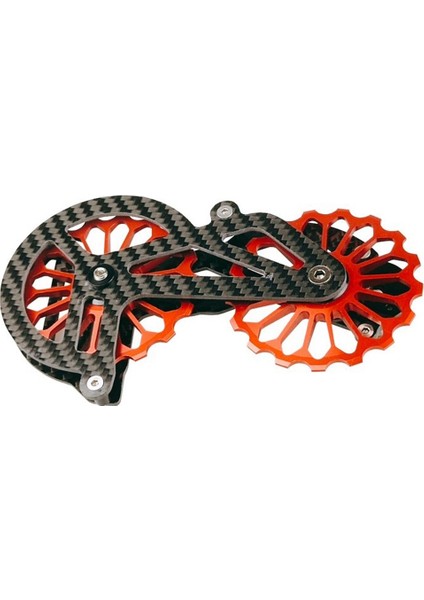 Sram RED10S 11S/RIVAL 10S 11S/FORCE 10S 11S Karbon Fiber 17T Kasnak Vites Değiştirici, Kırmızı (Yurt Dışından) modelleri