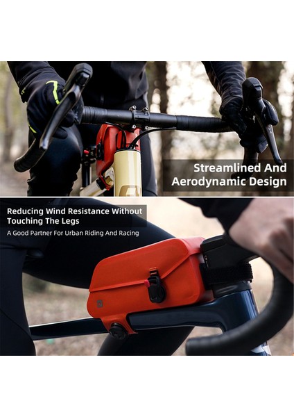 Rhinowalk Bisiklet Ön Boru Çantası Su Geçirmez Manyetik Tokalı Bisiklet Üst Çerçeve Çantası Mtb Yol Bisikleti Bisiklet Sepeti Paketi A (Yurt Dışından) modelleri