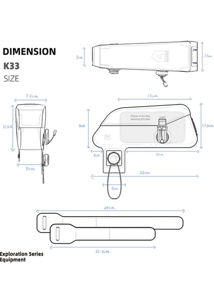 Rhinowalk Bisiklet Ön Boru Çantası Su Geçirmez Manyetik Tokalı Bisiklet Üst Çerçeve Çantası Mtb Yol Bisikleti Bisiklet Sepeti Paketi A (Yurt Dışından) fırsatları