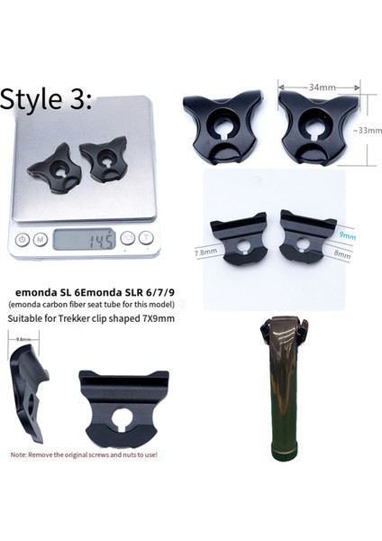 Adet Yeni Pratik Sele Borusu Kelepçesi Bisiklet Bisiklet Kelepçesi Karbon Sele C Için (Yurt Dışından) indirimleri