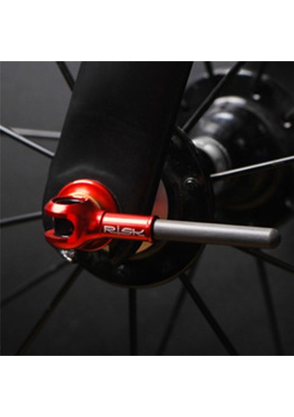 Dağ Bisikleti Titanyum Alaşımlı Hızlı Çıkarma Karbon Fiber Titanyum Şaft Hızlı Çıkarma Çubuğu (Siyah) (Yurt Dışından)