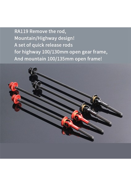 Dağ Bisikleti Titanyum Alaşımlı Hızlı Çıkarma Karbon Fiber Titanyum Şaft Hızlı Çıkarma Çubuğu (Siyah) (Yurt Dışından) fiyatları