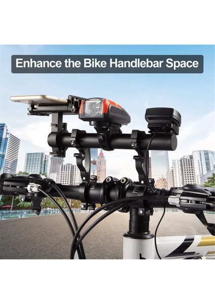 25 cm Siyah Boru Bisiklet Gidon Uzatıcısı Dağ Bisikleti Far Rafı Braketi Lamba El Feneri Tutucu (Yurt Dışından) fiyatları