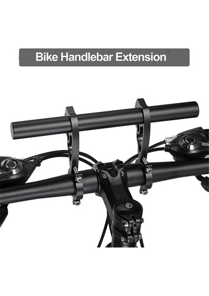 25 cm Siyah Boru Bisiklet Gidon Uzatıcısı Dağ Bisikleti Far Rafı Braketi Lamba El Feneri Tutucu (Yurt Dışından) modelleri
