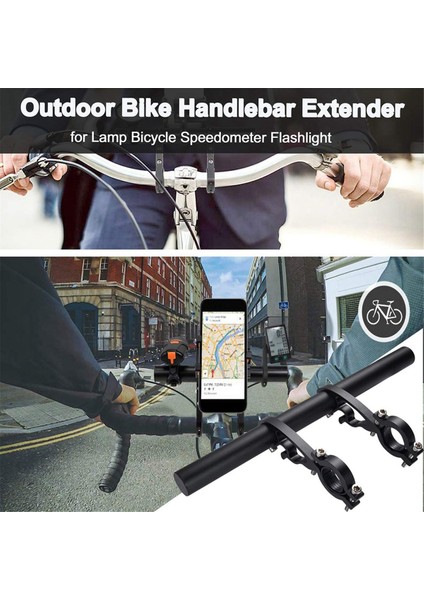 25 cm Siyah Boru Bisiklet Gidon Uzatıcısı Dağ Bisikleti Far Rafı Braketi Lamba El Feneri Tutucu (Yurt Dışından) indirimleri