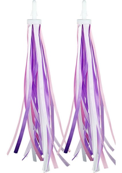 Renkli Bisiklet Püskülleri Kurdele Moda Bisiklet Gidonu Flamalar Çocuklar Için Komik Bisiklet Süsleri (Yurt Dışından)