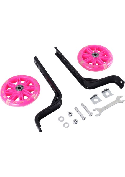Çocuk Bisikleti Için Ayarlanabilir Sabitleyicili Bisiklet Eğitim Tekerlekleri, 12, 14, 16, 18, 20 Inç Çocuk Bisikletlerine Uygun - Pembe (Yurt Dışından) fiyatları