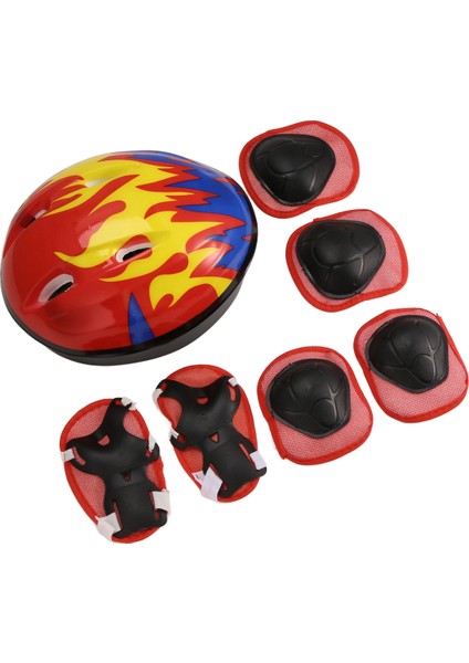 3-6 Yaş Çocuk Kaskı Bisiklet 7 Adet/takım Ultra Hafif Çocuk Koruyucu Ekipman Kız Bisiklet Kaskı Bisiklet Şapkası (Yurt Dışından) modelleri