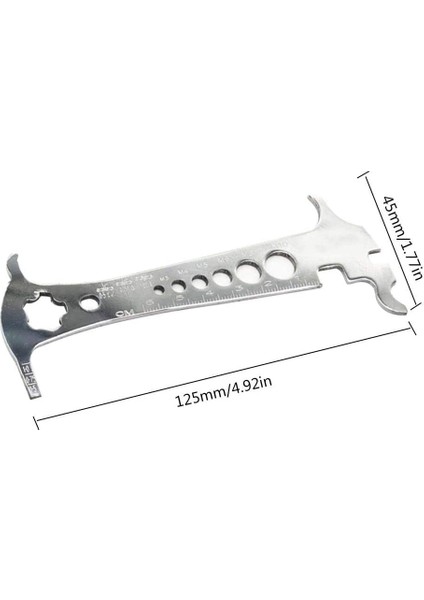 6'sı 1 Arada Bisiklet Zincir Kontrol Cihazı Mtb Yol Bisikleti Ölçüm Aleti Aşınma Ölçer Kaliperleri Ölçüm Vidası Zincir Kancası Aletleri (Yurt Dışından) fiyatları