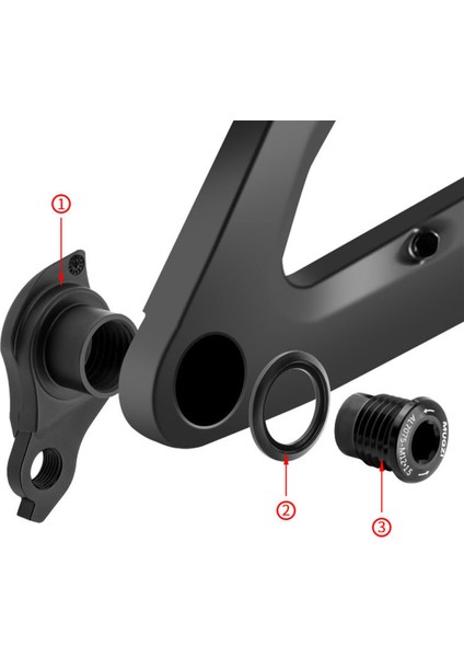 Muqzı Sram Udh Çerçeve Arka Vites Askısı M12X1.0 Bisiklet Vites Kancası Adaptörü M12-1.0 (Yurt Dışından)