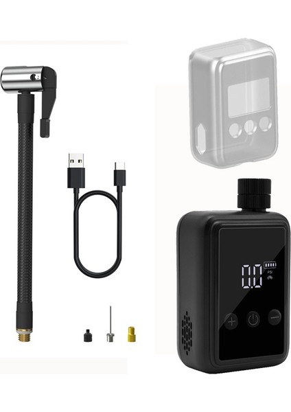 Mini Taşınabilir Bisiklet Pompası 150PSI Pompa Dijital Psı Basınç Göstergeli Motosiklet Mtb Yol Bisikleti Lastik Şişirme Cihazı Siyah (Yurt Dışından) fiyatları