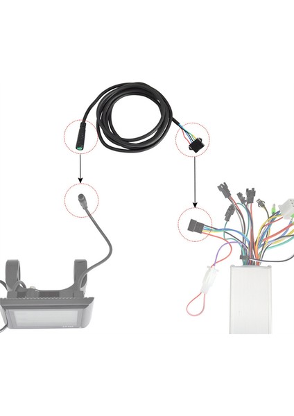 Beş Çekirdekli Tel Su Geçirmez Adaptör Kablosu 1,7 M Su Geçirmez Konnektörden Sm Konnektöre E-Bisiklet Elektrikli Bisiklet Parçaları (Yurt Dışından) indirimleri