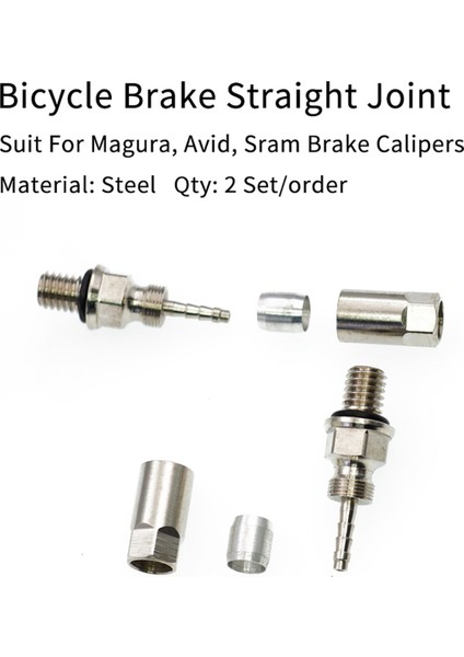 Avıd Formula Magura Için 2 Set Bisiklet Hidrolik Fren Düz Bağlantısı, Hidrolik Hortum Adaptörleri Bağlantı Parçası (Yurt Dışından) fiyatları