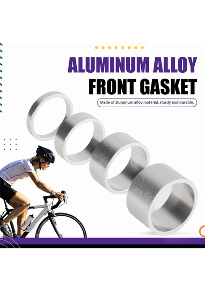 Adet/takım 5/10/15/20MM Alüminyum Alaşımlı Kulaklık Gövde Ara Parçası Mtb 28,6mm Çatal Yıkayıcı Kapağı Yol Bisikleti Için, Gümüş (Yurt Dışından) fırsatları