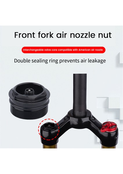 Bisiklet Ön Çatal Valf Somunu Bisiklet Hava Çatal Kapağı Montaj Dişi 31XP1.0MM Valf Çekirdeği Bisiklet Parçası (Yurt Dışından) fiyatları
