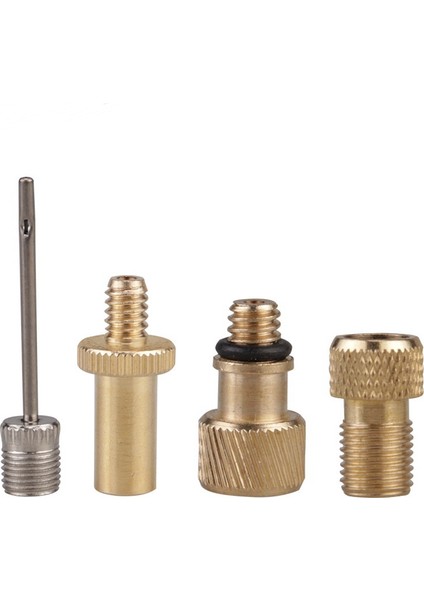 4'lü Paket Bisiklet Valf Adaptörü Bisiklet Iç Lastik Valf Adaptörü Sv Av Dv Bisiklet Pompası Top Pompası Iğne Şişirme Aksesuarları (Yurt Dışından)