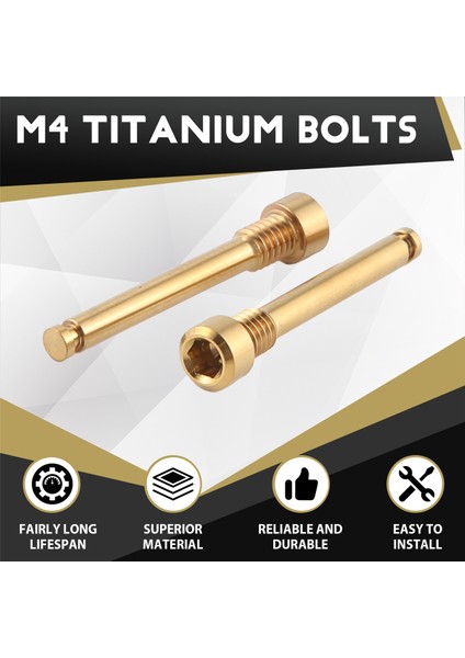 Bisiklet Disk Fren Balatası Için M4 Titanyum Cıvatalar Dişli Pim Ekleme Vidaları Xt R Xt Hidrolik Disk Kaliperi Için - Altın (Yurt Dışından) fırsatları
