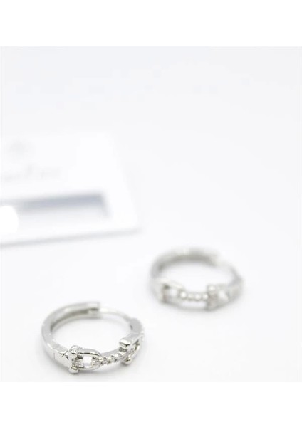 Taşlı Halka Küpe - Gümüş fiyatları