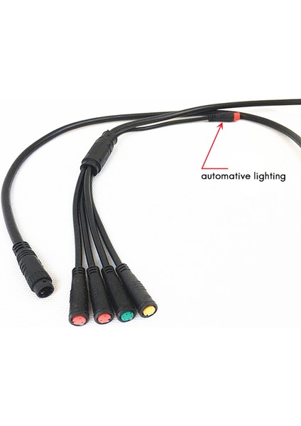 E-Bike 1t5 E-Bisiklet Uzatma Kablosu Su Geçirmez Konnektör Elektrikli Bisiklet Fren Göstergesi Gaz Kelebeği Bisiklet Parçası (Yurt Dışından) fiyatları