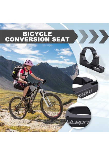 Litepro Sp8 Katlanır Bisiklet Ön Vites Adaptörü Dönüşümü Montaj Tabanı 40 mm Kelepçe Halkası Bmx Bisiklet Parçaları Siyah (Yurt Dışından) indirimleri