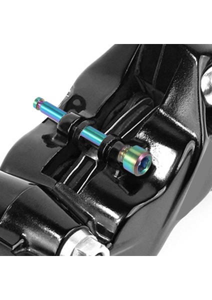 Bisiklet Disk Fren Balatası Için M4 Titanyum Cıvatalar Dişli Pim Ekleme Vidaları Xt R Xt Hidrolik Disk Kaliperi - Dazzle Color (Yurt Dışından) modelleri