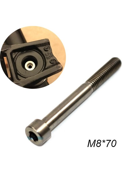 Brompton Katlanır Bisiklet Bmx Gövde Vidası Bisiklet Parçaları Için M8X70 18G Titanyum Alaşımlı Bisiklet Kulaklık Kapağı Cıvatası (Yurt Dışından) indirimleri