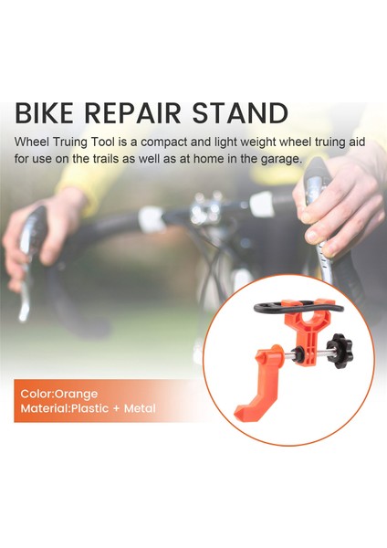 Mini Bisiklet Tekerleği Düzeltme Standı Bisiklet Jantları Ayarlama Aletleri Mtb Bisiklet Tekerleği Tamir Aletleri Bisiklet Aksesuarları, Turuncu (Yurt Dışından) modelleri