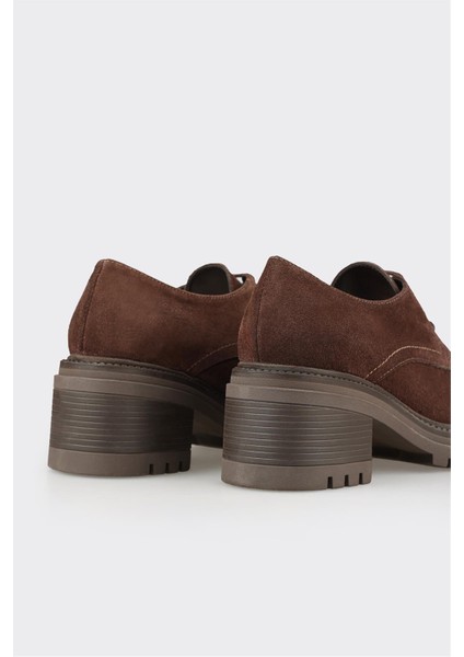 Kahve Deri Kadın Topuklu Ayakkabı indirimleri