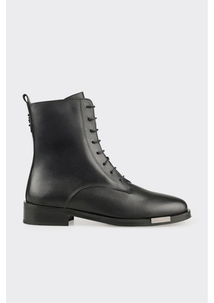 Siyah Deri Kadın Günlük Bot