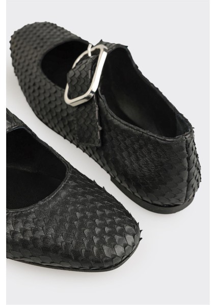 Siyah Deri Kadın Günlük Ayakkabı indirimleri