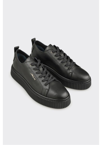 Siyah Deri Erkek Spor Ayakkabı fiyatları