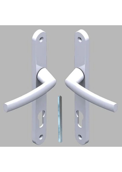 Pimapen Pvc Plastik Kapı Kolu Demirli Yale Beyaz fırsatları
