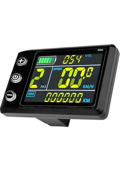 LCD-S866 Elektrikli Bisiklet Renkli LCD Ekran Enstrüman 24V 36V 48V Elektrikli Bisiklet Modifiye Sm Konektörü (Yurt Dışından)