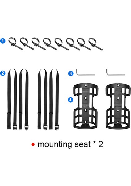 Newboler 2 Adet Taşınabilir Su Geçirmez Bisiklet Çatal Çantası Montaj Koltuğu Elektrikli Scooter Çantası Montaj Tabanı Bisiklet Ön Çanta Tabanı (Yurt Dışından) indirimleri