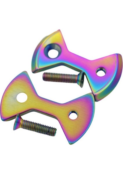 Set Titanyum Bisiklet Kilitleme Pedalı Bisiklet Pedal Plakası Fiyonk Şekli Speedplay Sıfır Işık Eylem Vidaları Cıvata, 6 (Yurt Dışından) modelleri