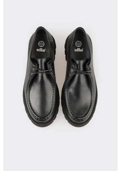 Siyah Deri Kadın Günlük Ayakkabı fırsatları