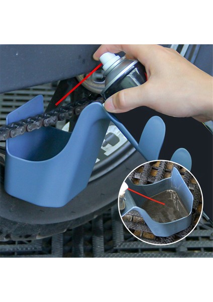 Motosiklet Bisiklet Zincir Yağı Depolama Alet Kutusu Zincir Temizleme Yağı Sıçrama Geçirmez Alet Zincir Temizleme Maddesi Zincir (Yurt Dışından) indirimleri
