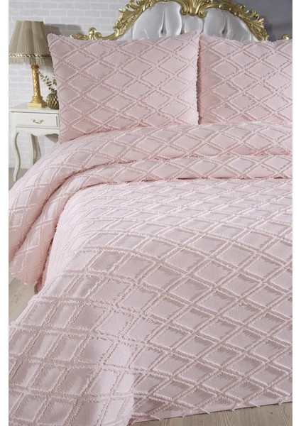 Vesya 3 Parça Çift Kişilik Pike Takımı Pudra fiyatları