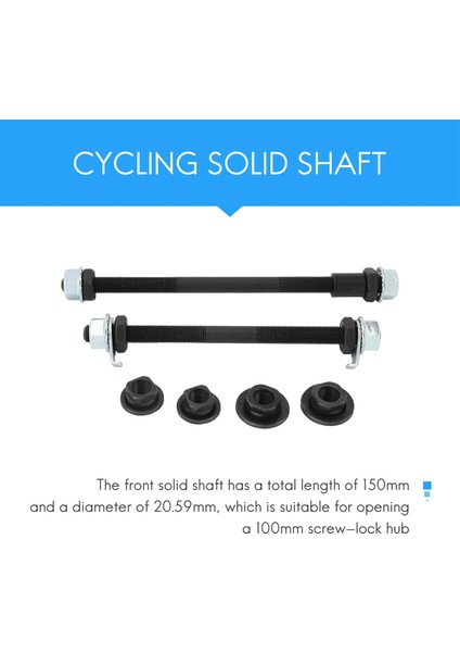 1 Çift Bisiklet Tekerleği Göbeği Aks Ön Arka Çelik Katı Mil Mili Vintage Bmx Mtb Yol Şiş 150MM 180MM (Yurt Dışından) fırsatları